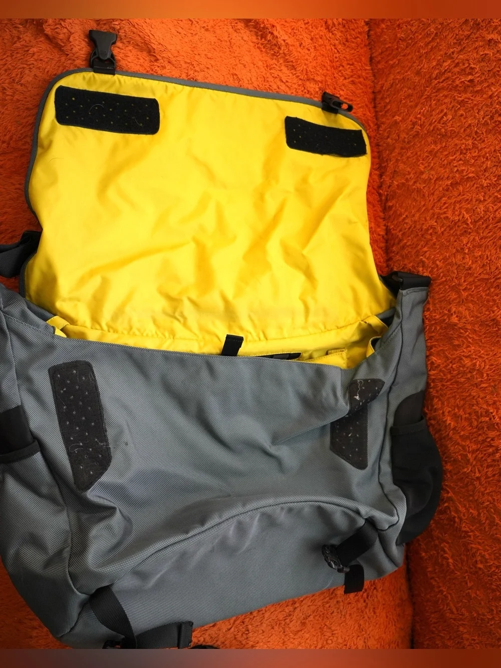 Vintage 90s PATAGONIA Large Messenger Bag Critical Mass Canvas Reflective